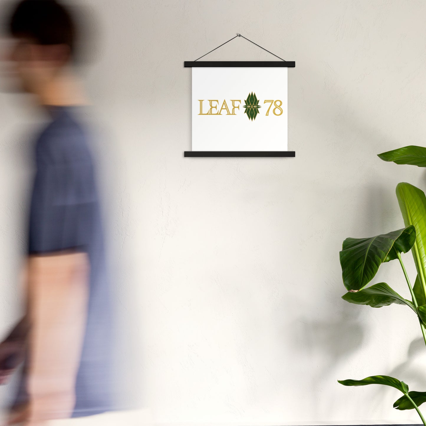 Leaf 78 Logo Poster with hangers