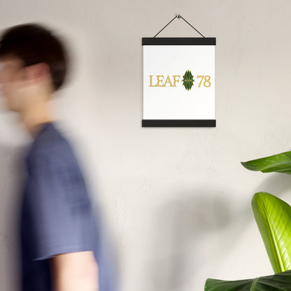 Leaf 78 Logo Poster with hangers