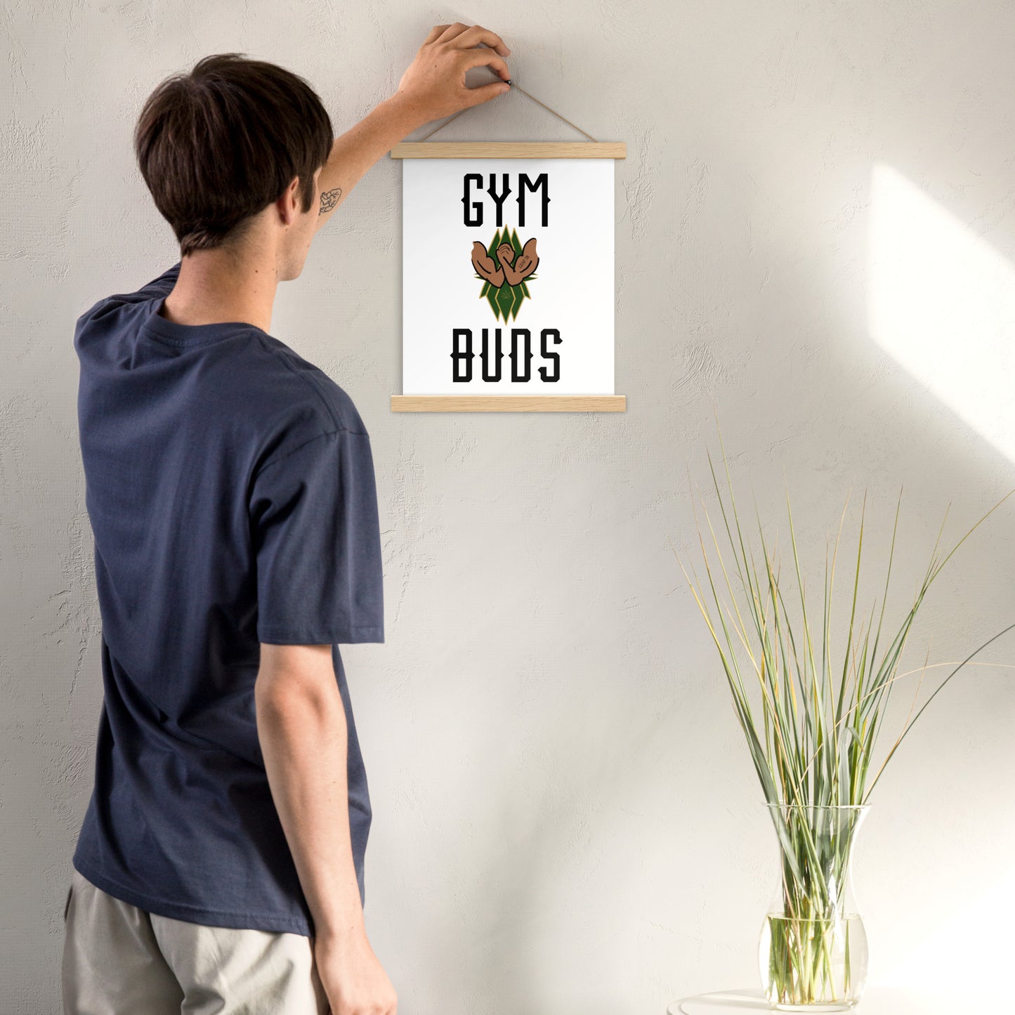 Gym Buds Poster with hangers