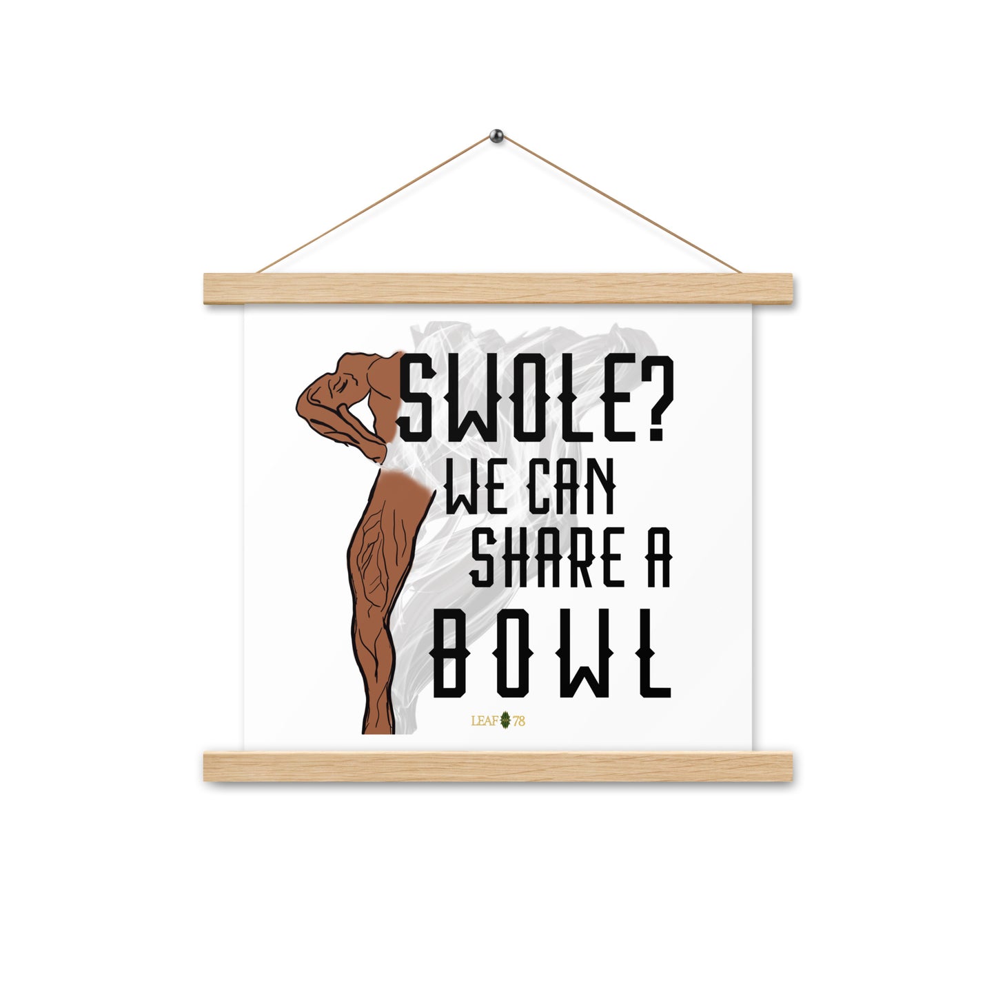 Swole Bowl Poster with hangers