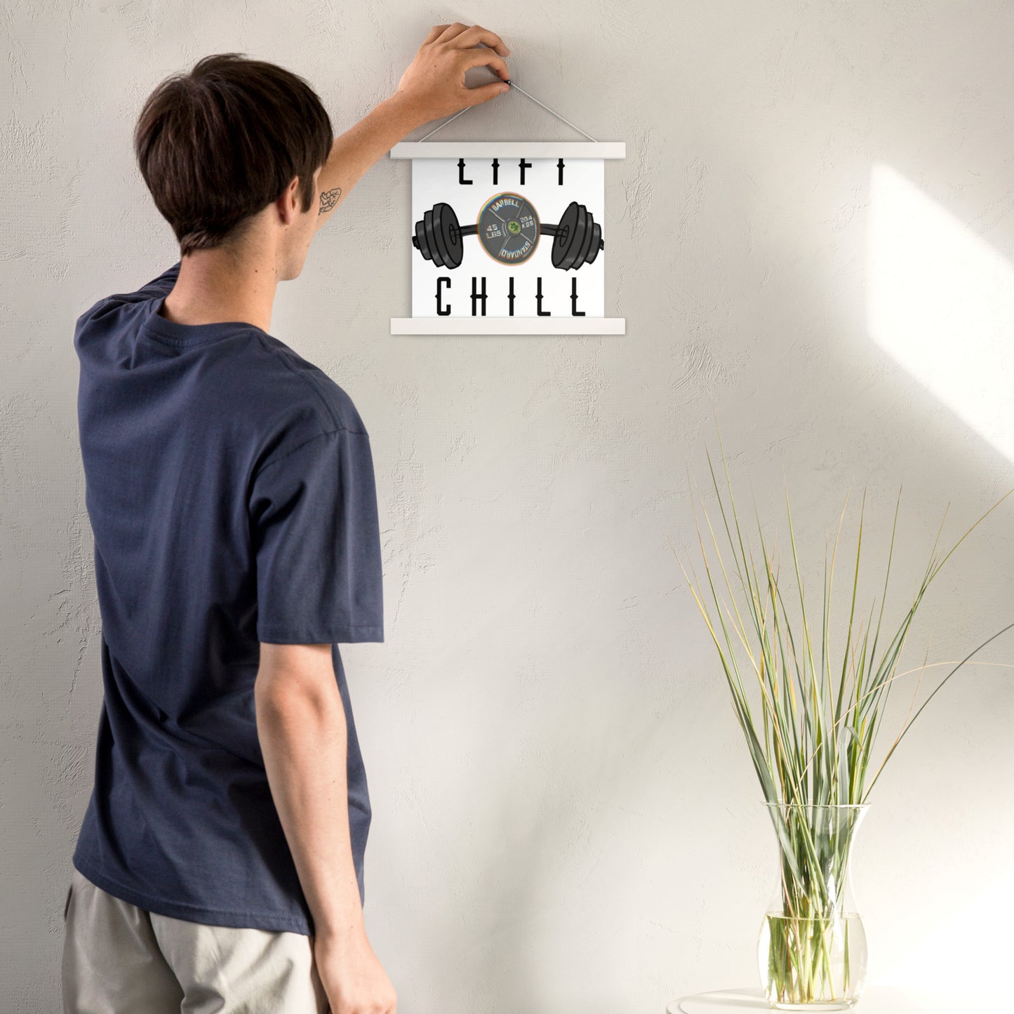 Lift n' Chill Poster with hangers