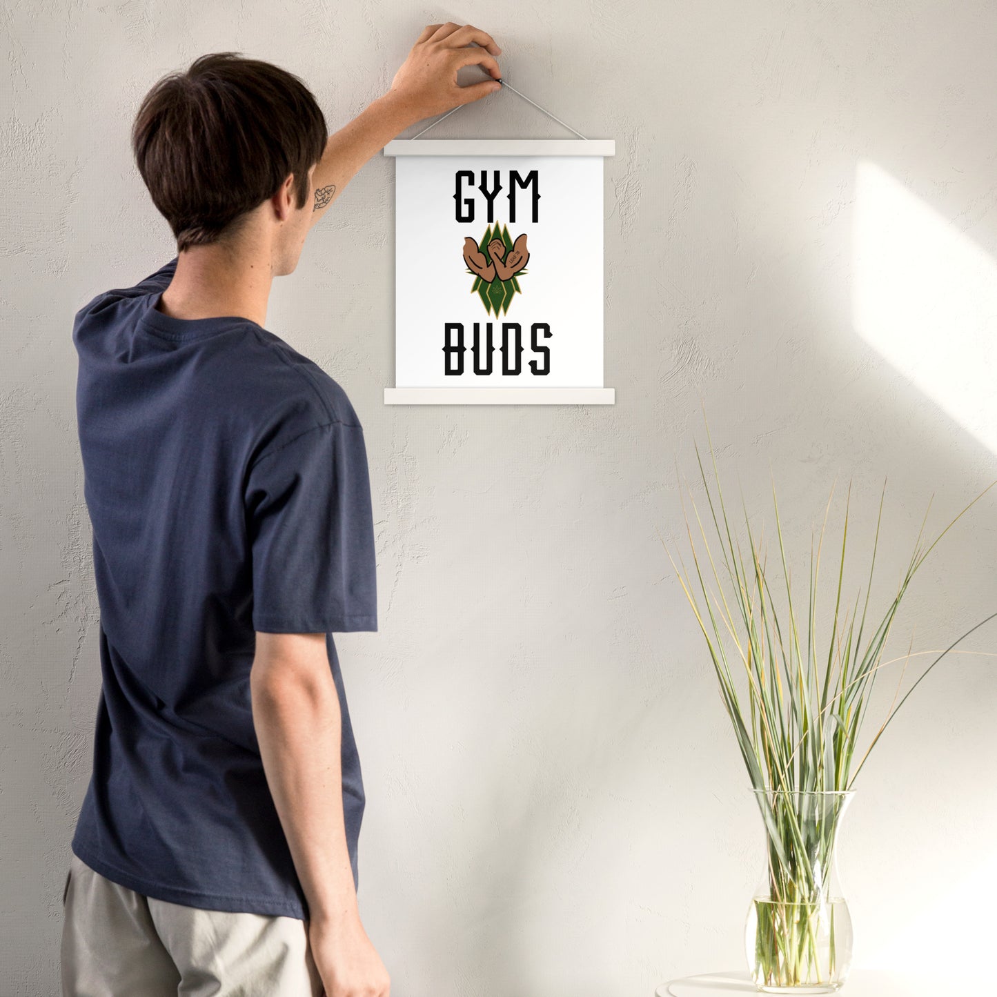 Gym Buds Poster with hangers