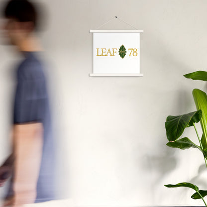 Leaf 78 Logo Poster with hangers