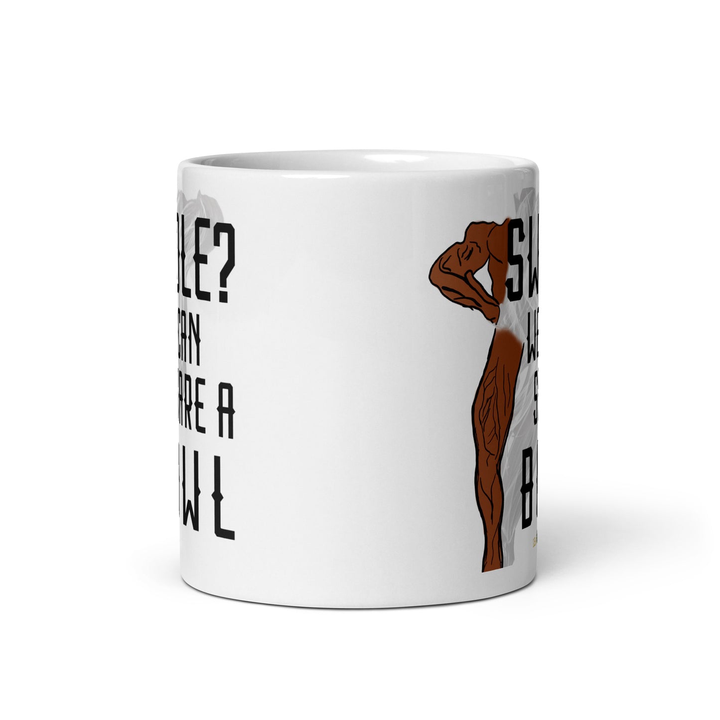 Swole Bowl White glossy mug