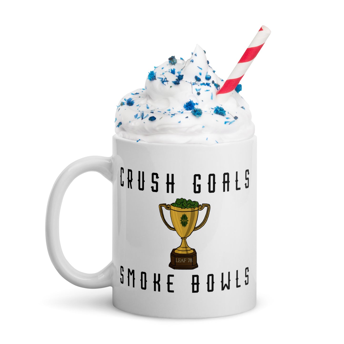 Crush Goals Smoke Bowls White glossy mug