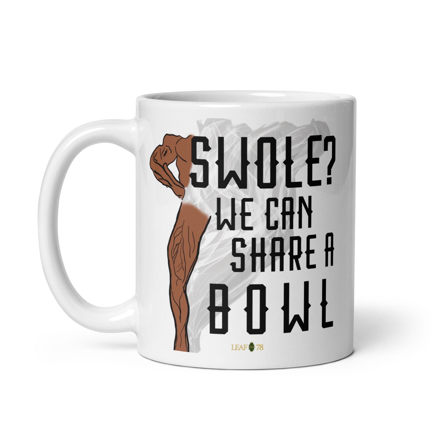 Swole Bowl White glossy mug