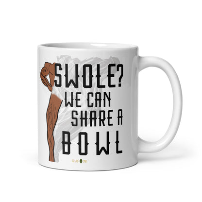 Swole Bowl White glossy mug