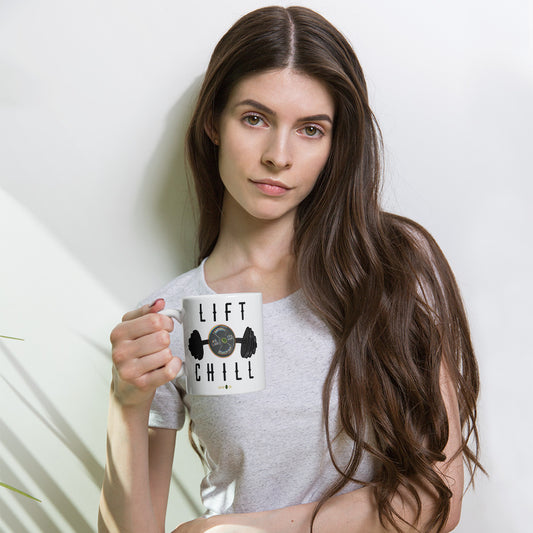 Lift n' Chill White glossy mug