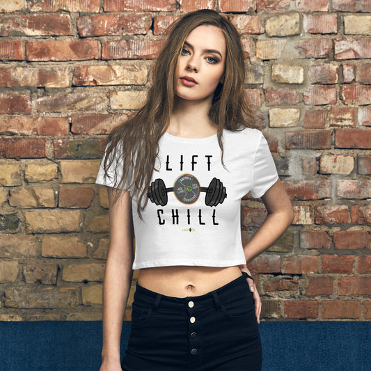 Lift and Chill Crop Tee