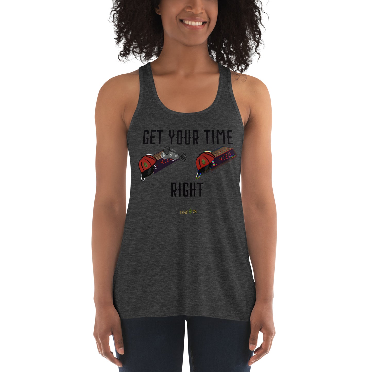 Get Your TIme Right Flowy Racerback Tank