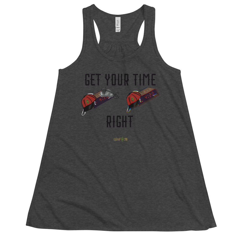 Get Your TIme Right Flowy Racerback Tank