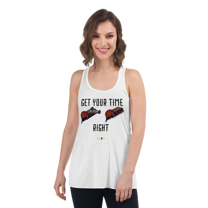 Get Your TIme Right Flowy Racerback Tank